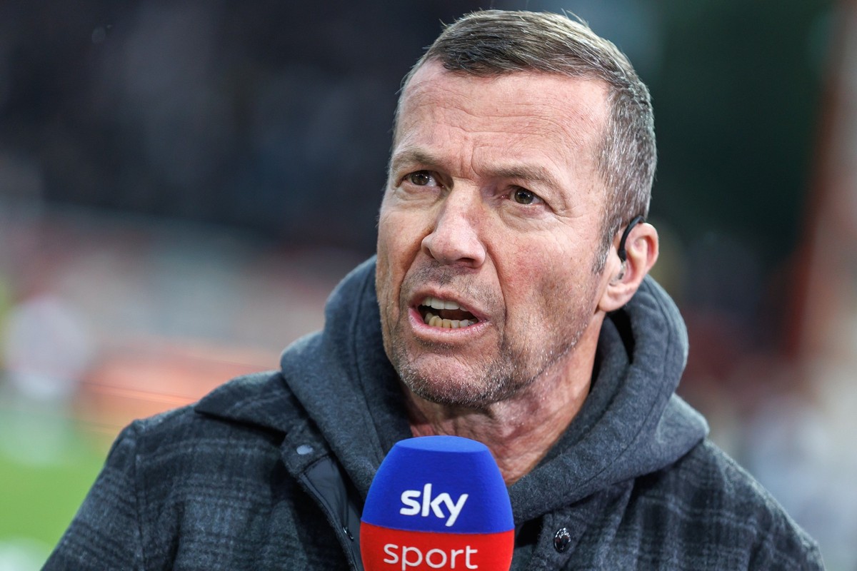19.04.2025, Berlin: Fußball: Bundesliga, 1. FC Union Berlin - VfB Stuttgart, 30. Spieltag, An der Alten Försterei. Fußballexperte Lothar Matthäus spricht im Interview vor Spielbeginn. Foto: Andreas Go ...