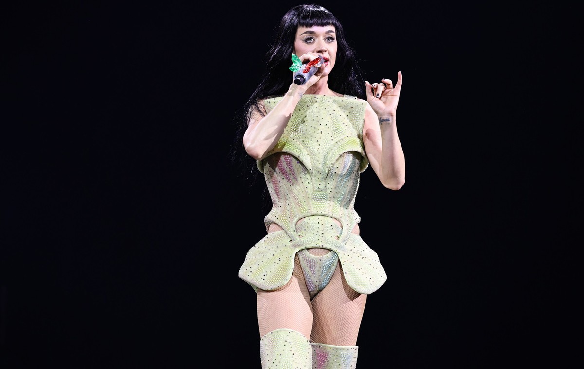 MEXICO CITY, MEXICO - APRIL 23: Katy Perry performs onstage during the Katy Perry The Lifetimes Tour 2025 at CDMX Arena on April 23, 2025 in Mexico City, Mexico. (Photo by Theo Wargo/Getty Images for  ...